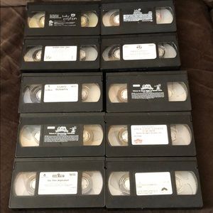 Ten VHS Tapes